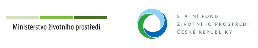 Logo Ministerstvo životního prostředí ČR a logo Státní fond životního prostředí České republiky